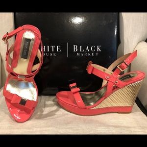 White House Black Market Wedge Sandal